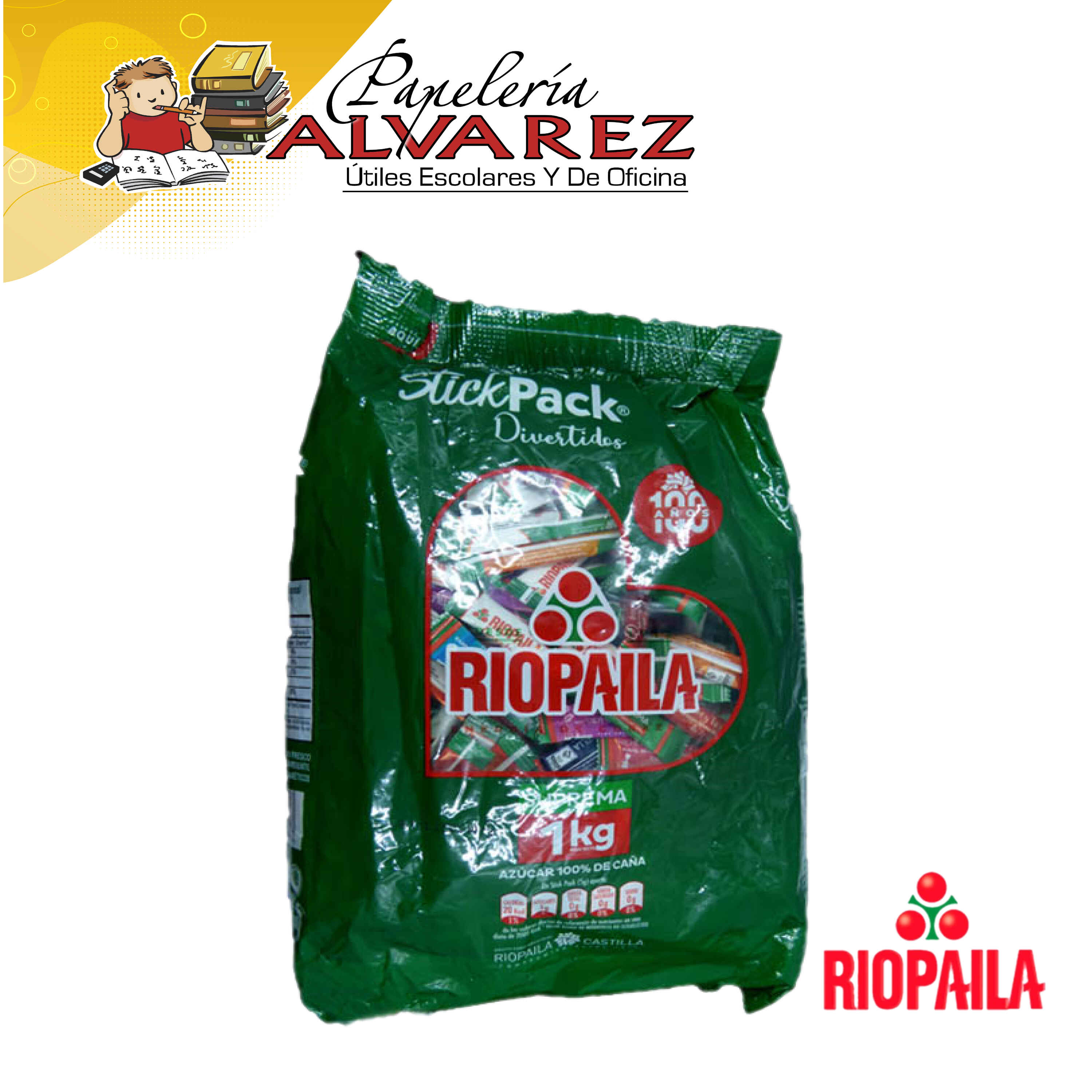 Azucar RIOP/INCA/PROV x1KG stick pack azucar en pitillo