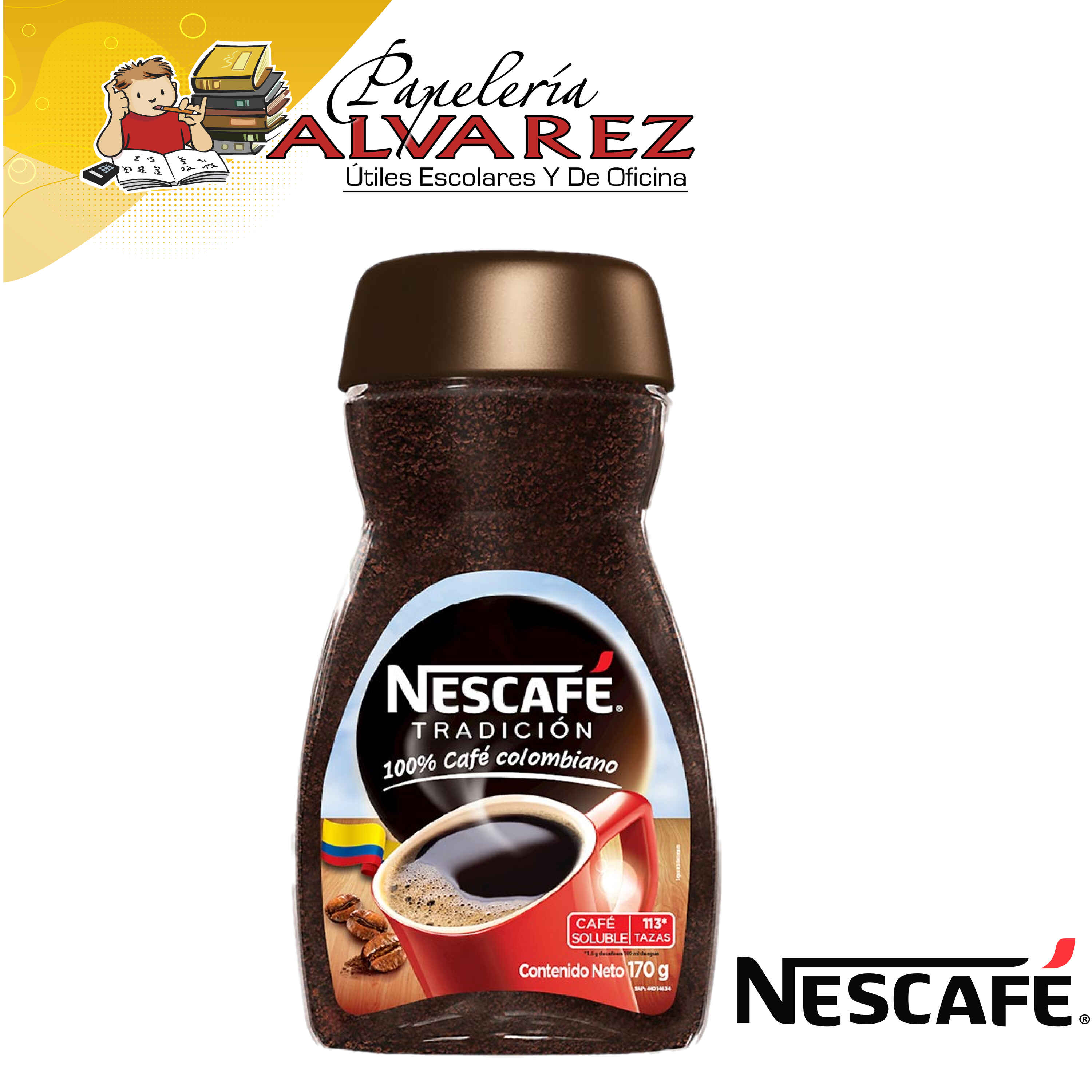 Cafe nescafe 170gr frasco