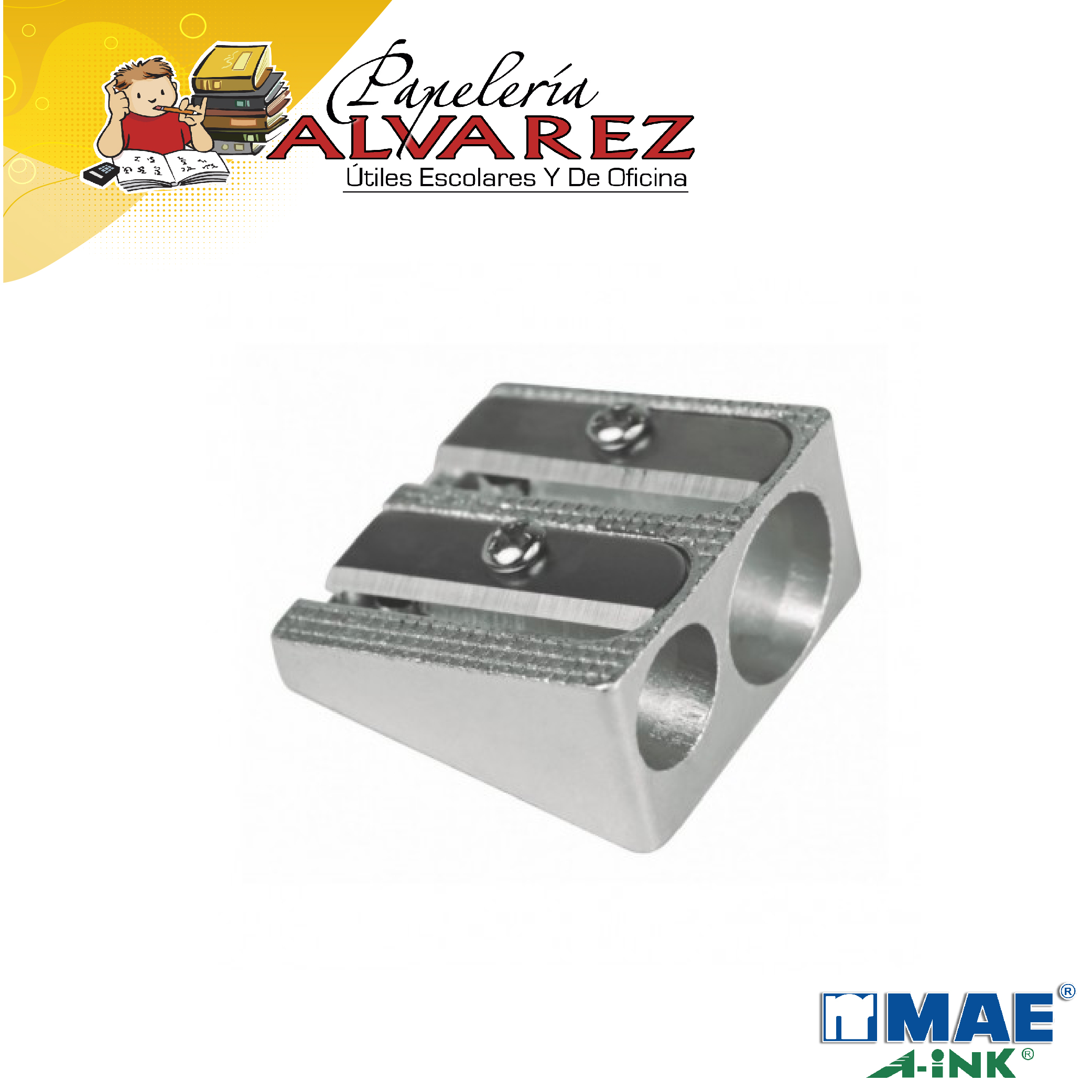 Imagen de SACAPUNTAS MAE METALICO DOBLE SMT2-12