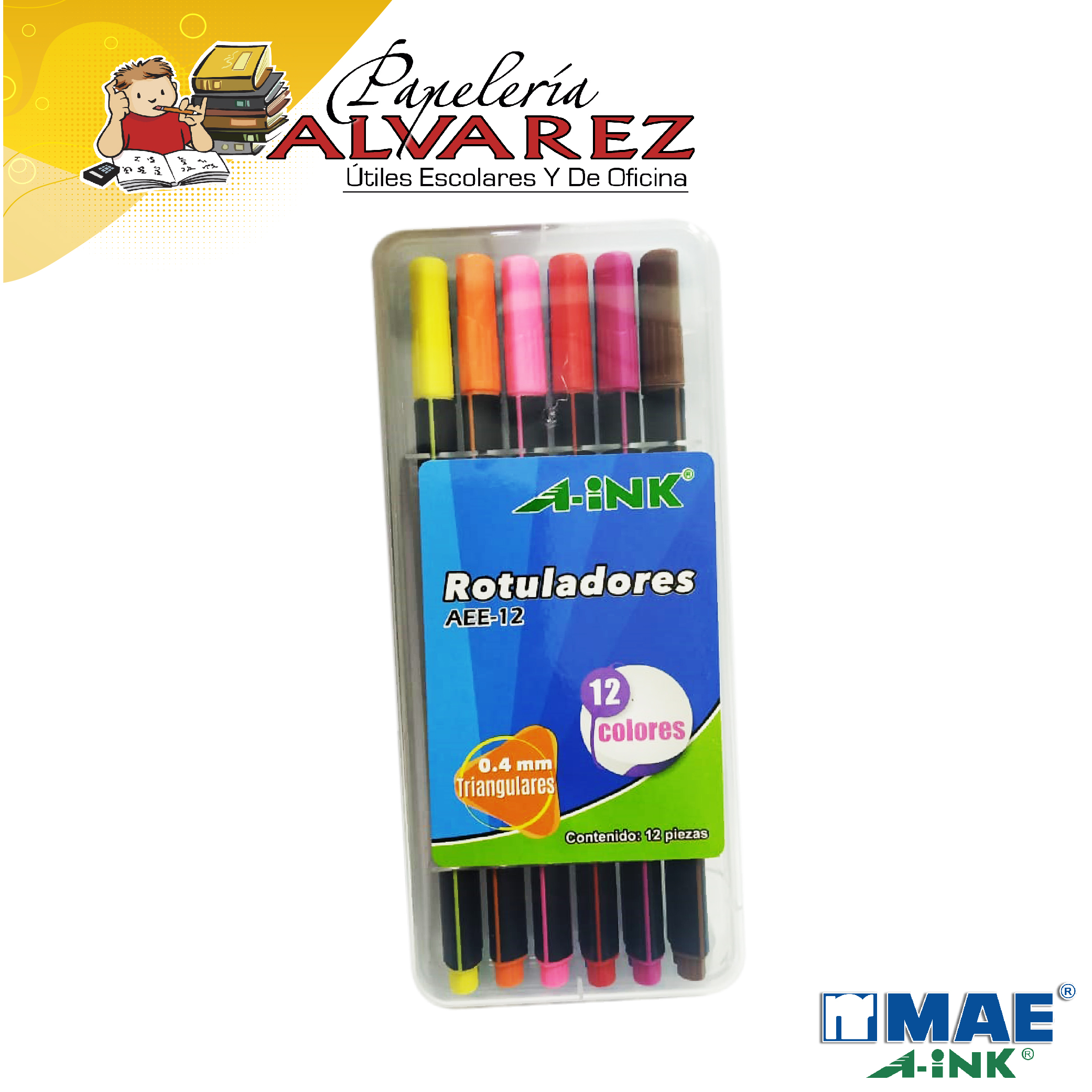 Imagen de MICROPUNTA A-INK ROTULADOR X 12 AEE-12
