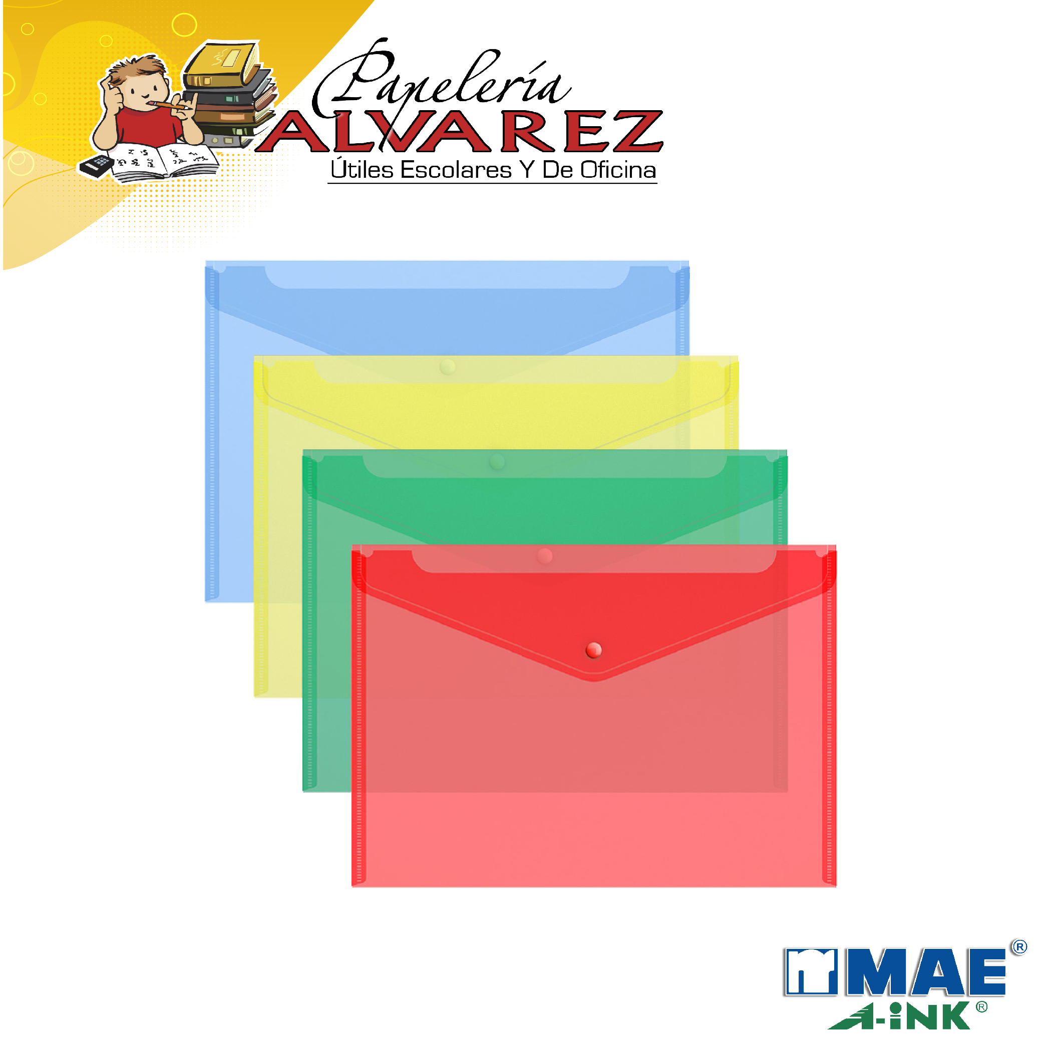 Imagen de CARPETA MAE BROCHE OFICIO HORIZONTAL