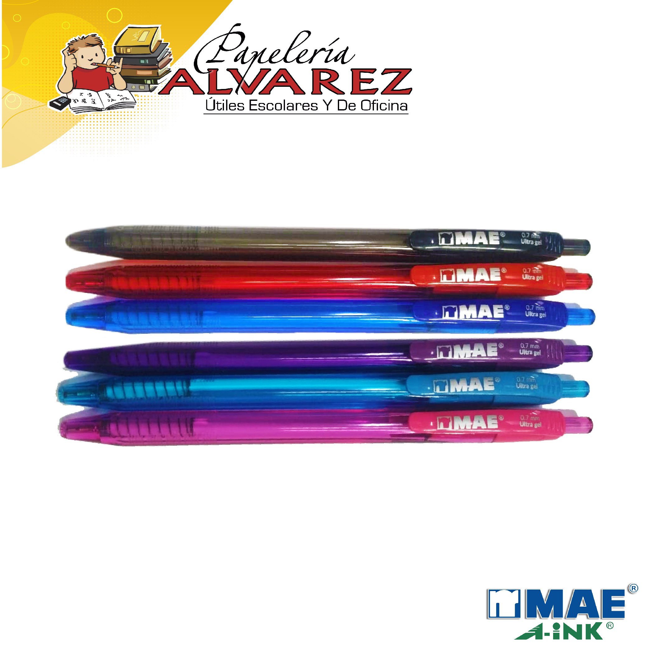 Imagen de LAPICERO MAE RETRACTIL 0.7MM GEL ULTRA