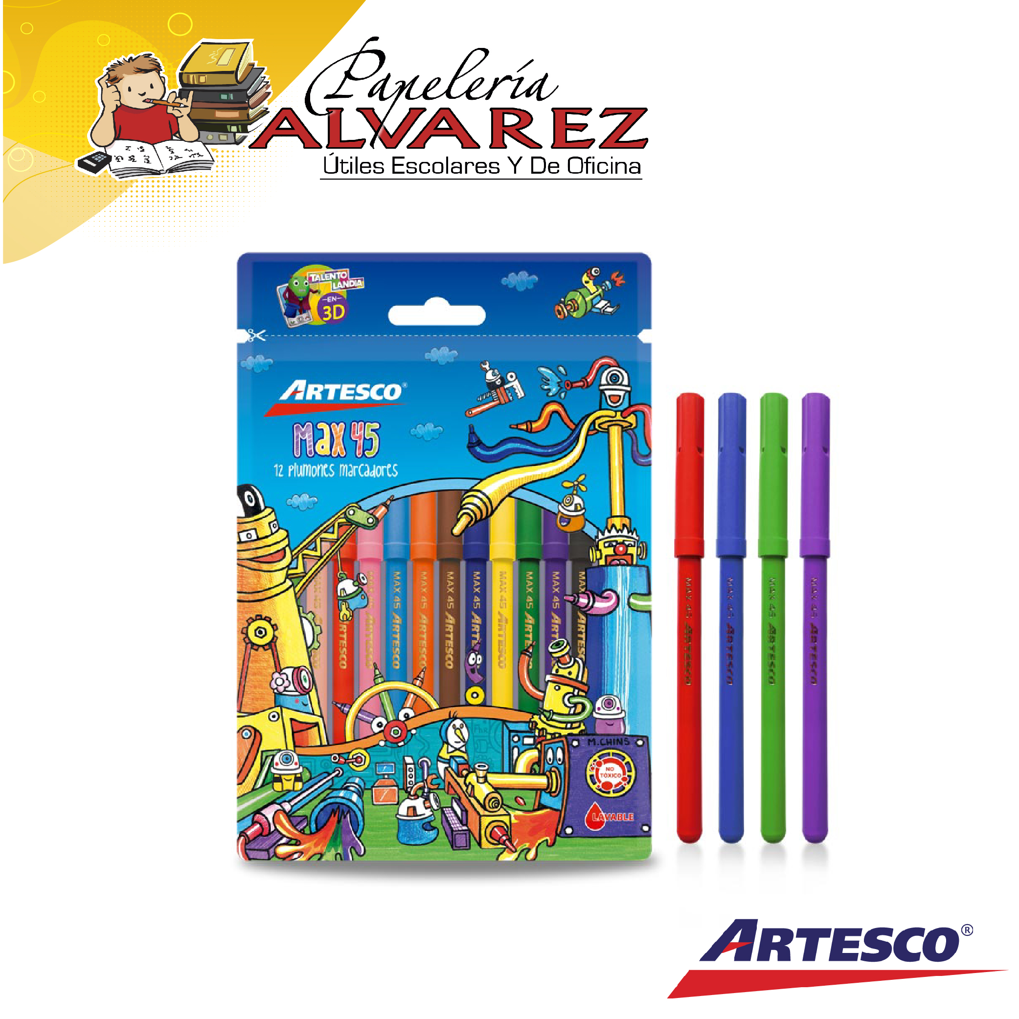 Imagen de PLUMON ARTESCO MAX-45 X 12