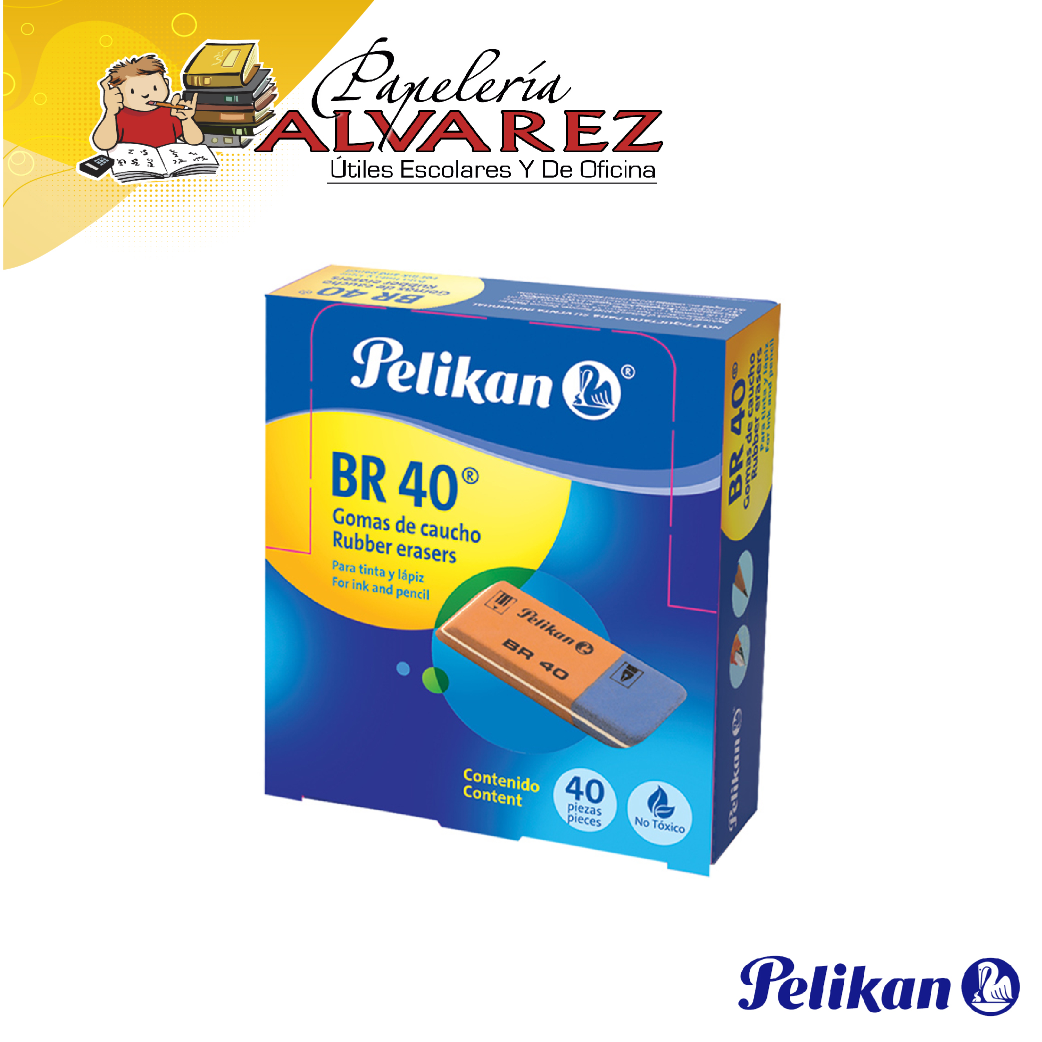 Imagen de BORRADOR PELIKAN TINTA/LAPIZ BR-40