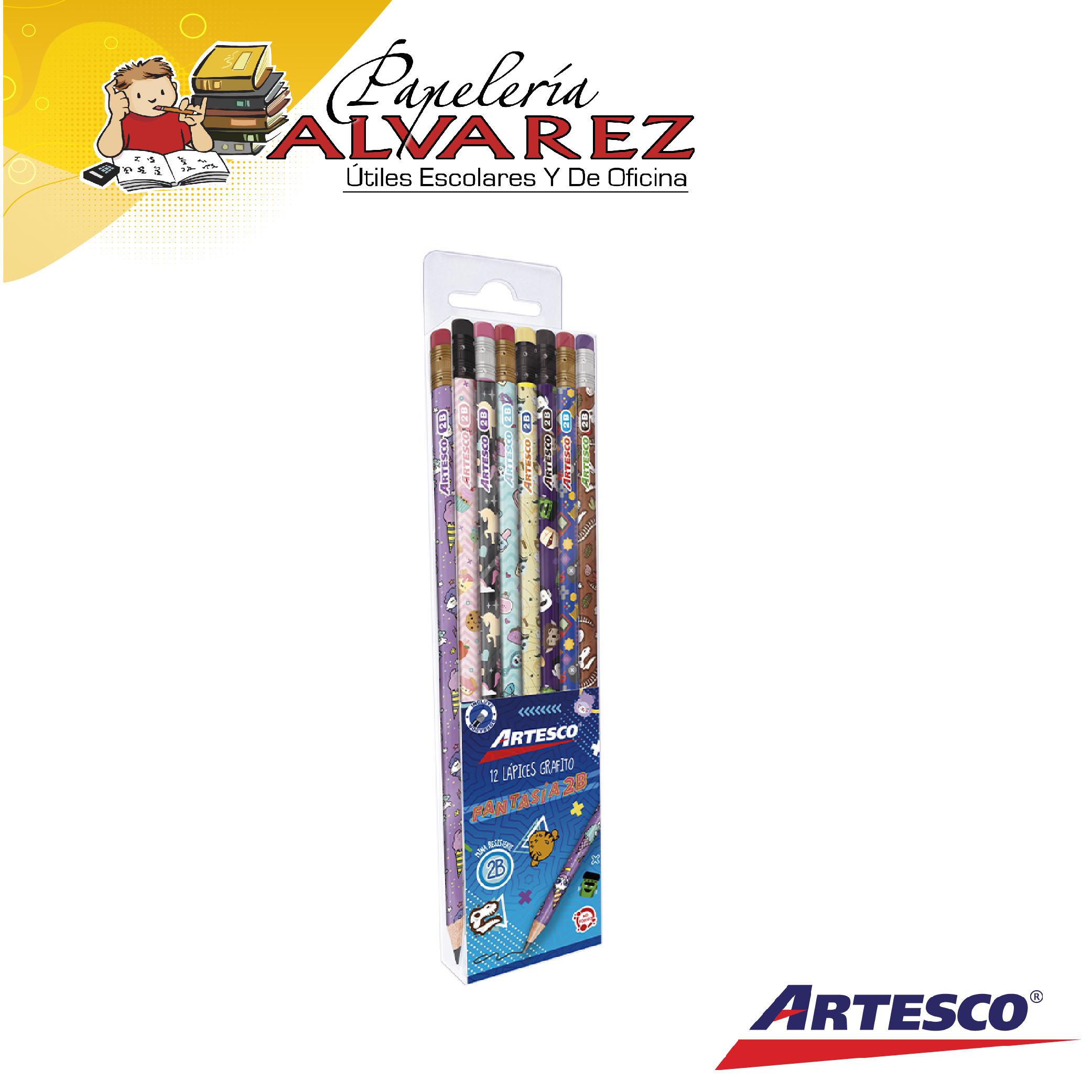 Imagen de LAPIZ ARTESCO ESCOLAR FANTASIA UNIDAD