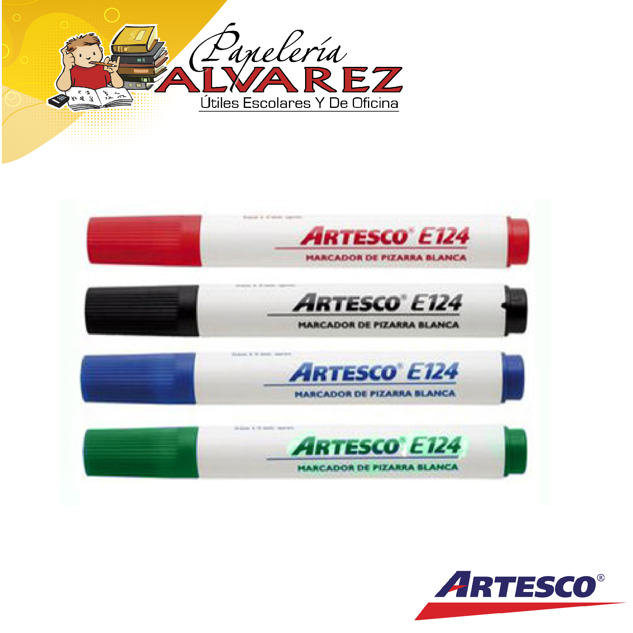 Imagen de MARCADOR BORRABLE ARTESCO E124(BISEL)