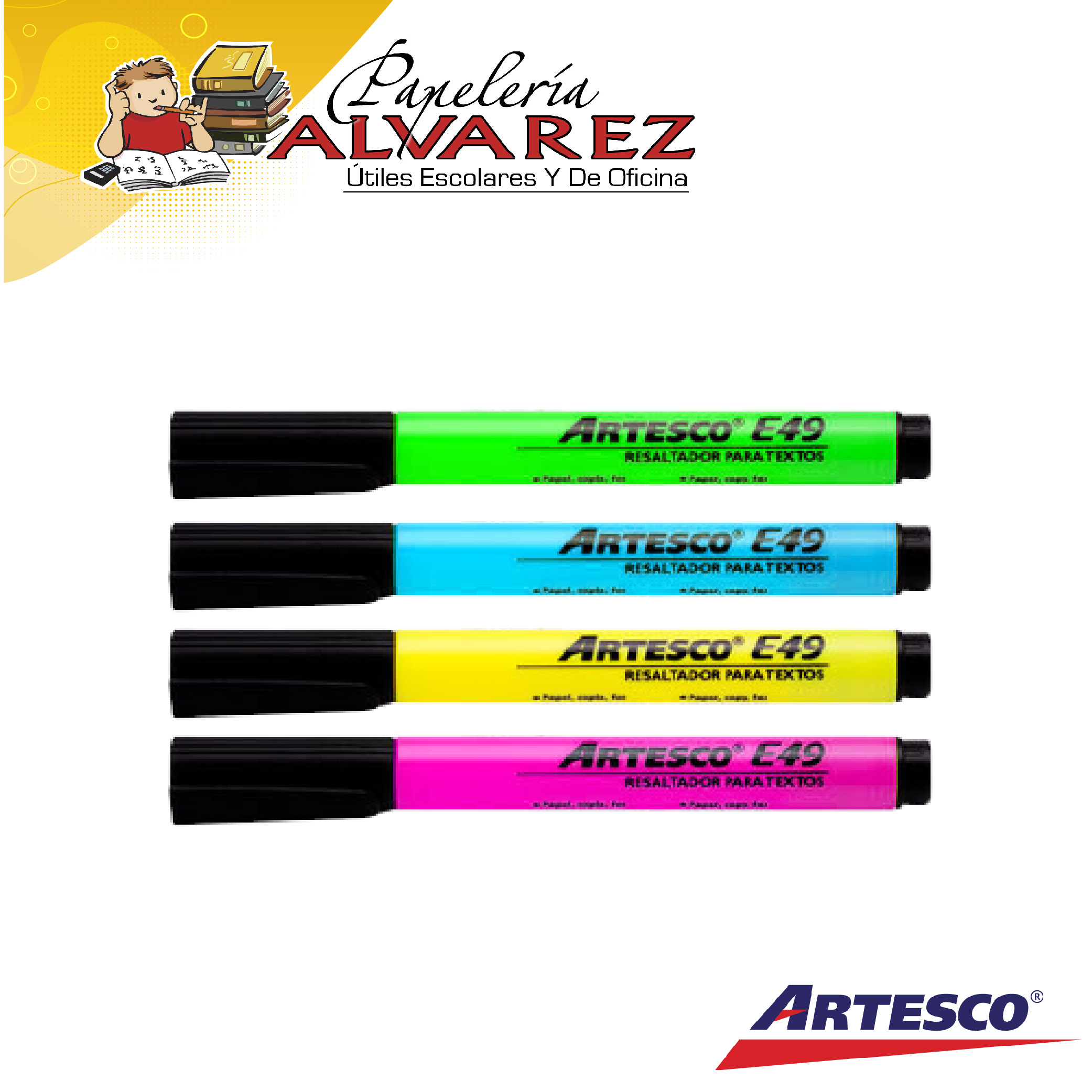 Imagen de RESALTADOR ARTESCO REDONDO E-49