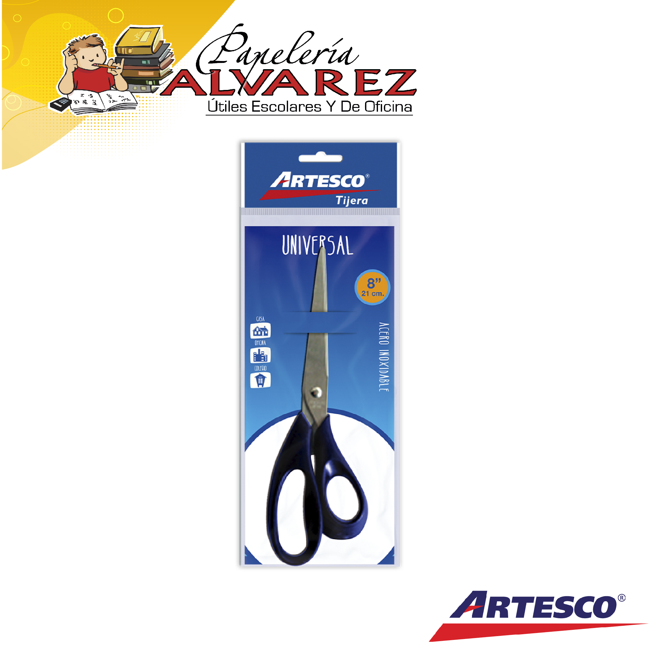 Imagen de TIJERA ARTESCO UNIVERSAL 8 OFICINA