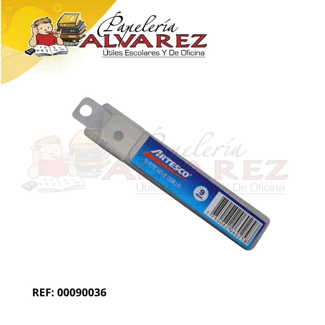 Imagen de CUCHILLA BISTURI ARTESCO 9MM X 10
