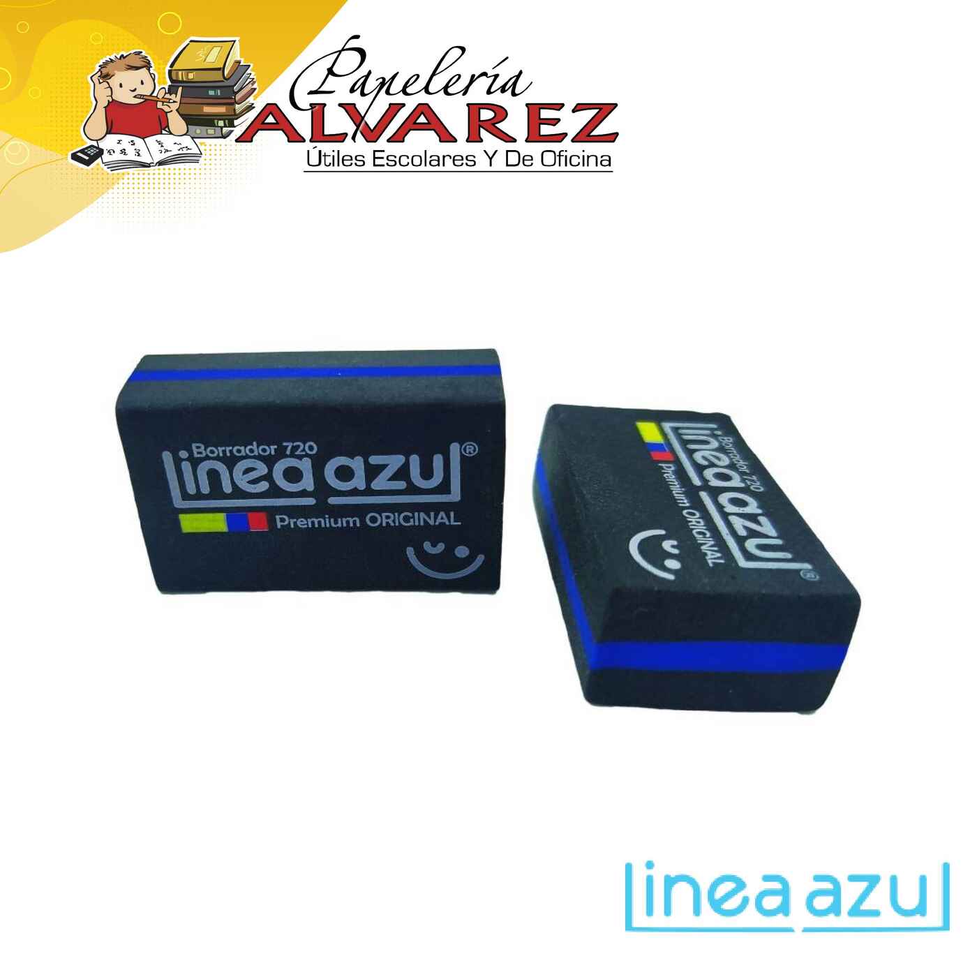 Imagen de BORRADOR LINEA AZUL PREMIUM NEGRO 720