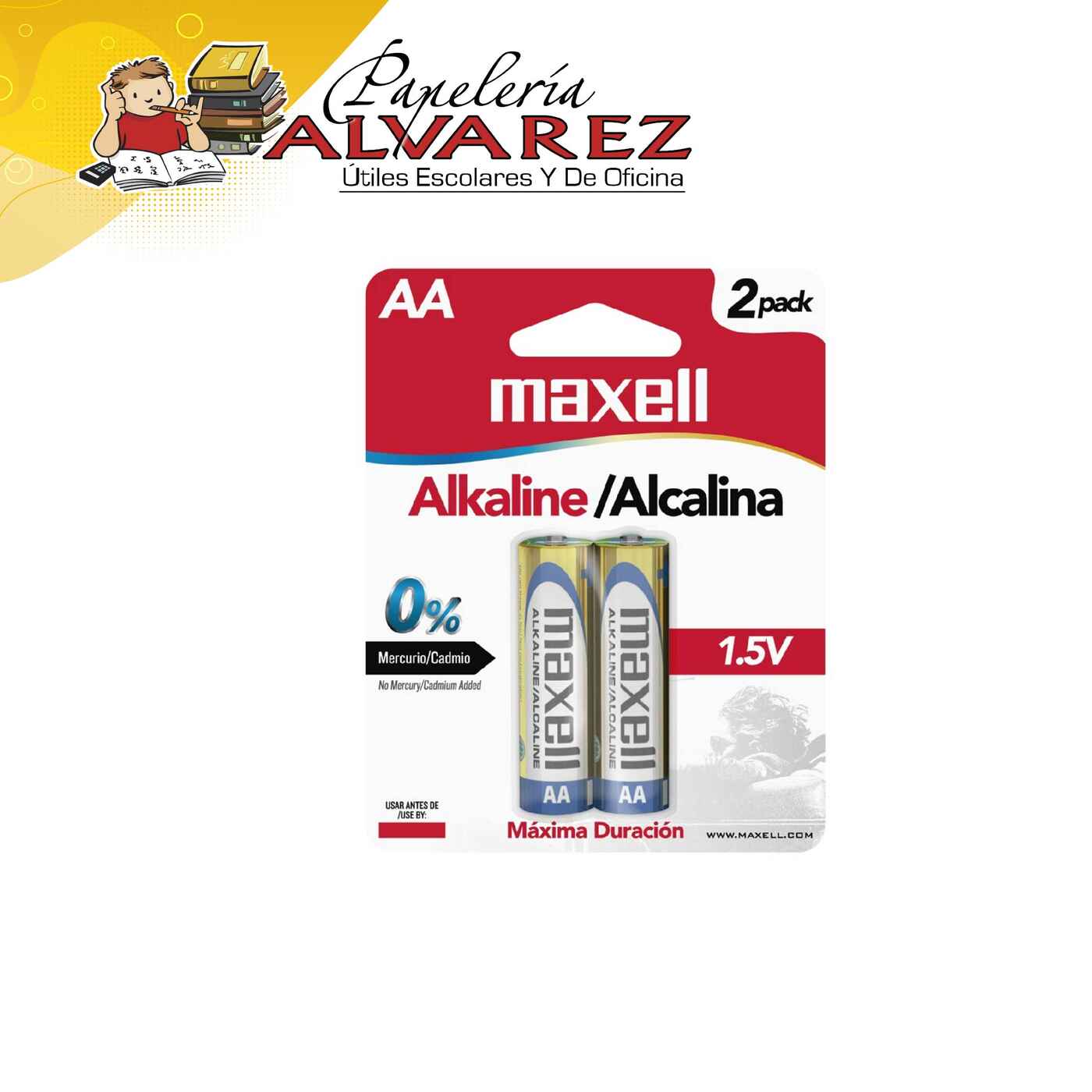 Imagen de PILA MAXELL AA ALKALINA X 2 LR06
