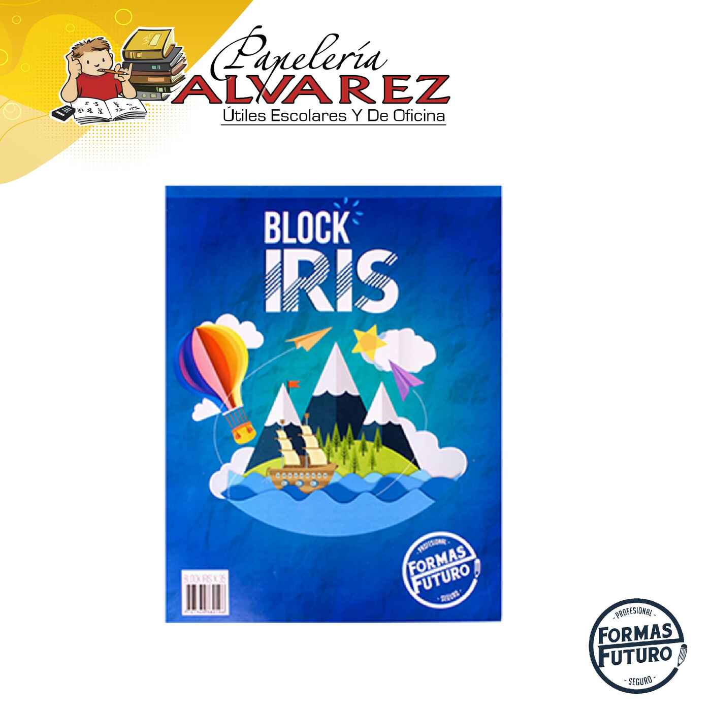 Imagen de BLOCK IRIS CARTA FORMAS FUTURO X 35 HOJAS