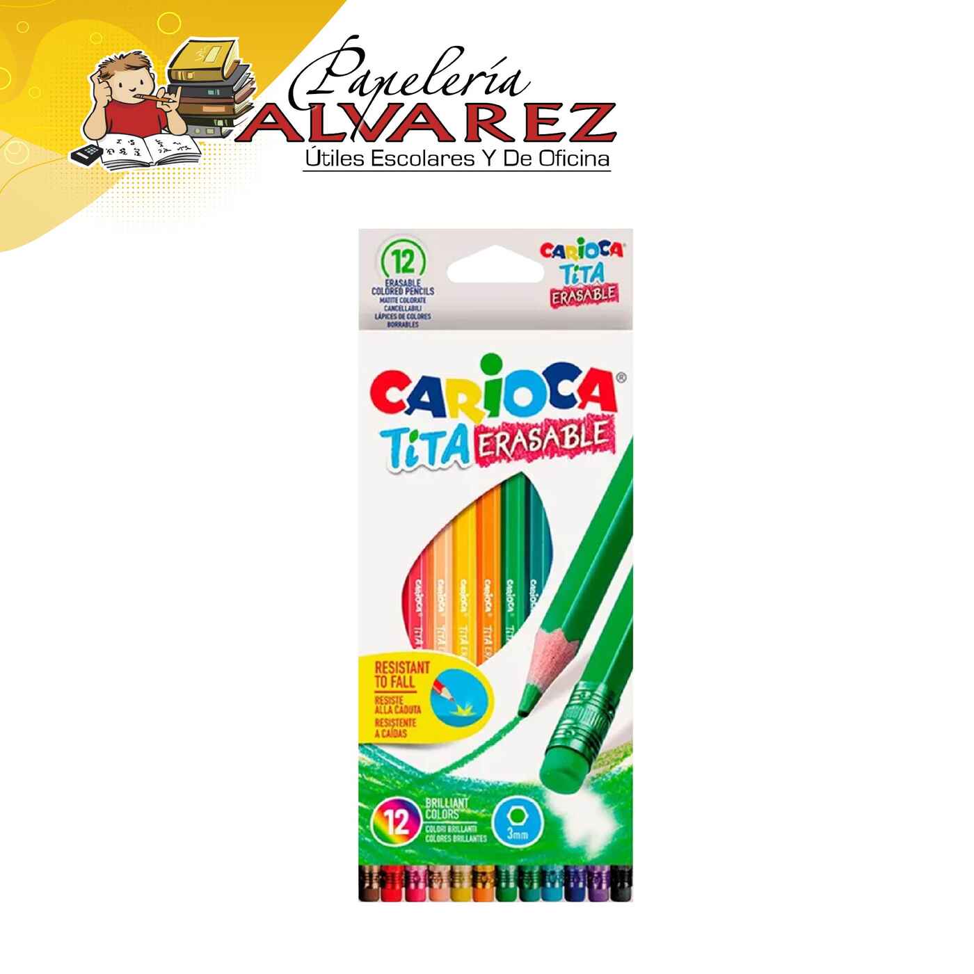 Imagen de COLORES KEEPER MATE CARIOCA X12 BORRABLE