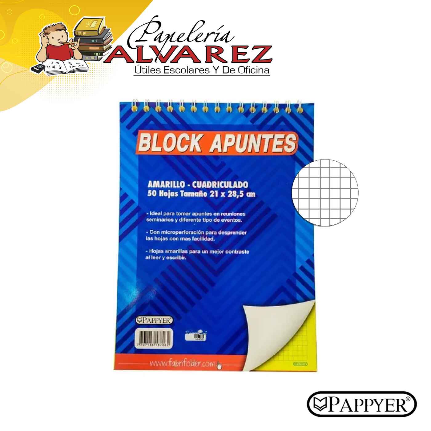 Imagen de REPUESTO FOLDER 105 CUADROS - 80 HOJAS
