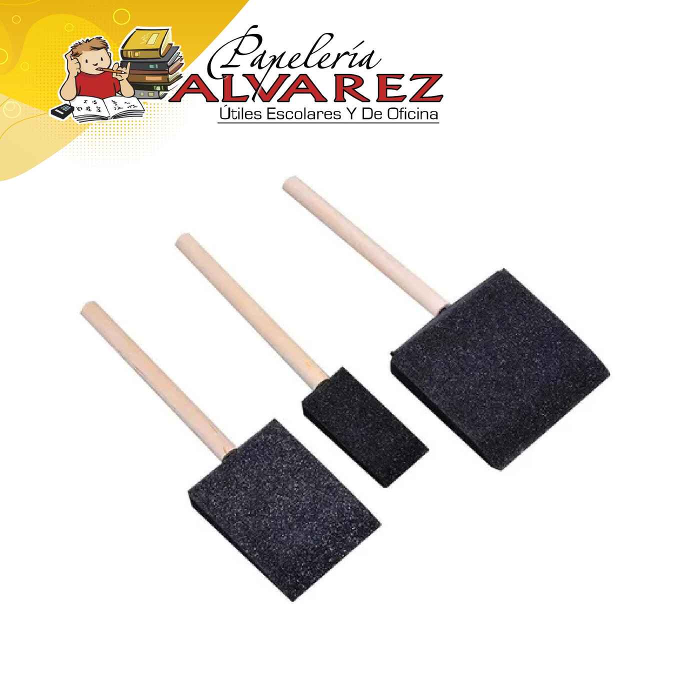 Imagen de BROCHA DE ESPUMA X 3