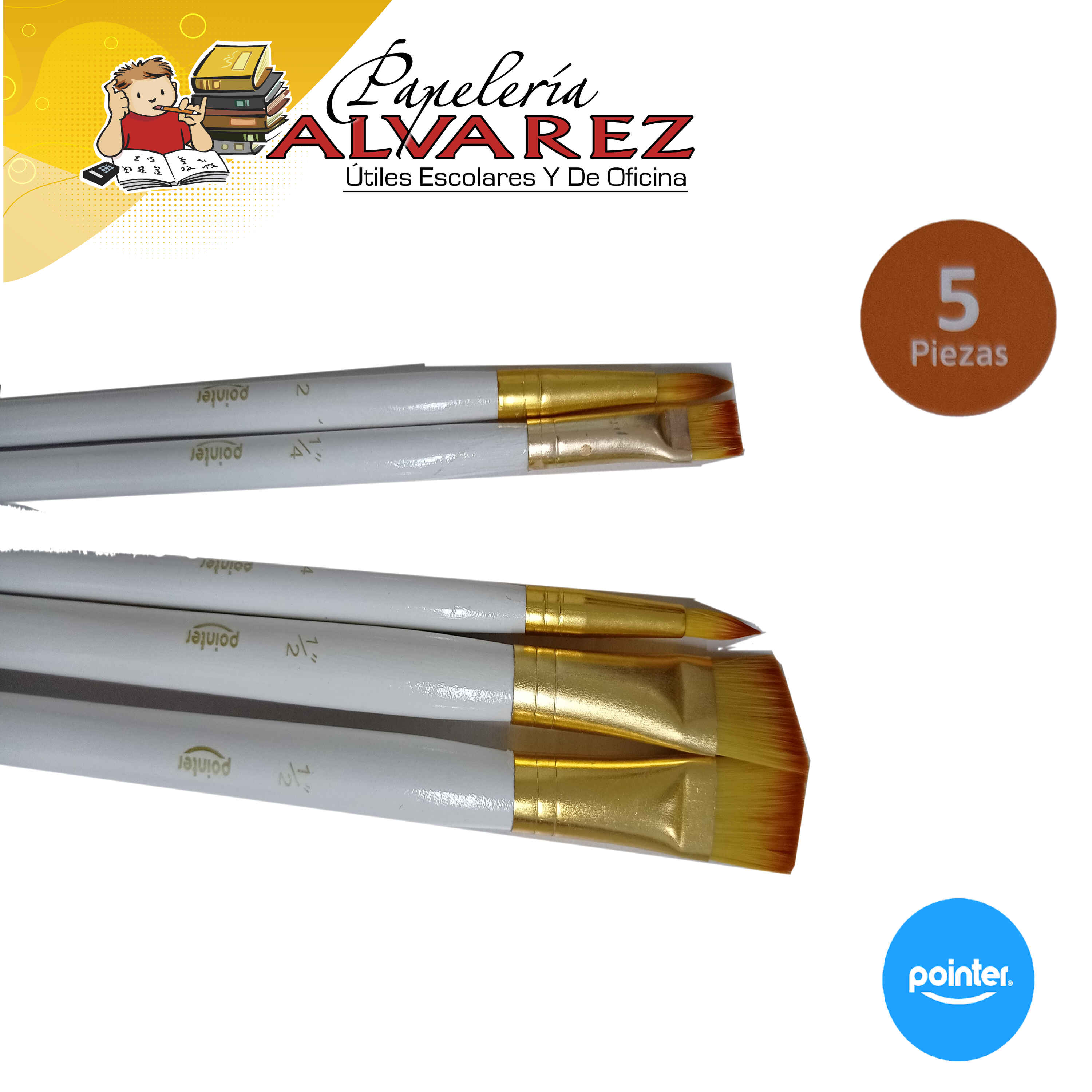 Imagen de Pincel pointer estuche x5 BK0825