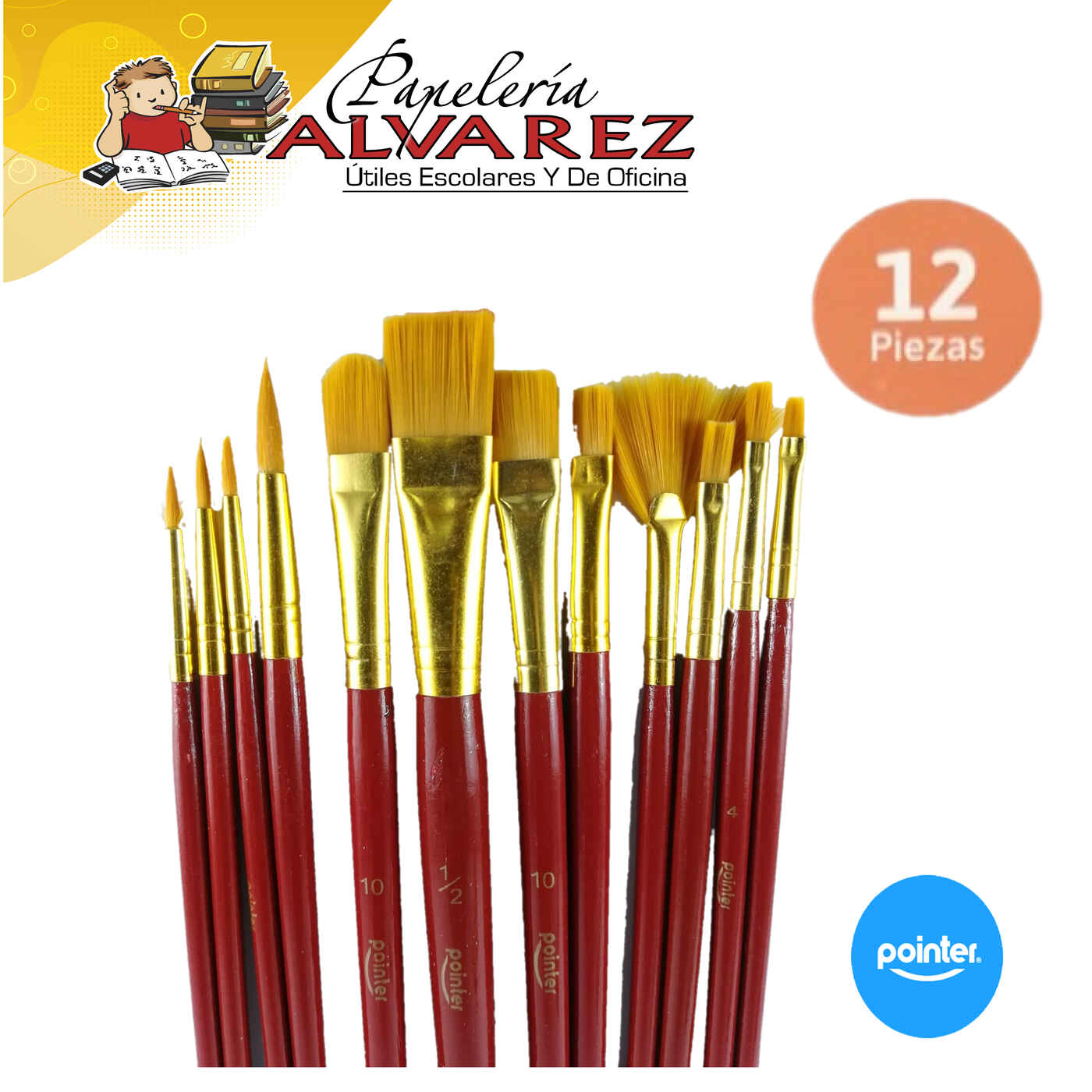 Imagen de Pincel pointer estuche x12