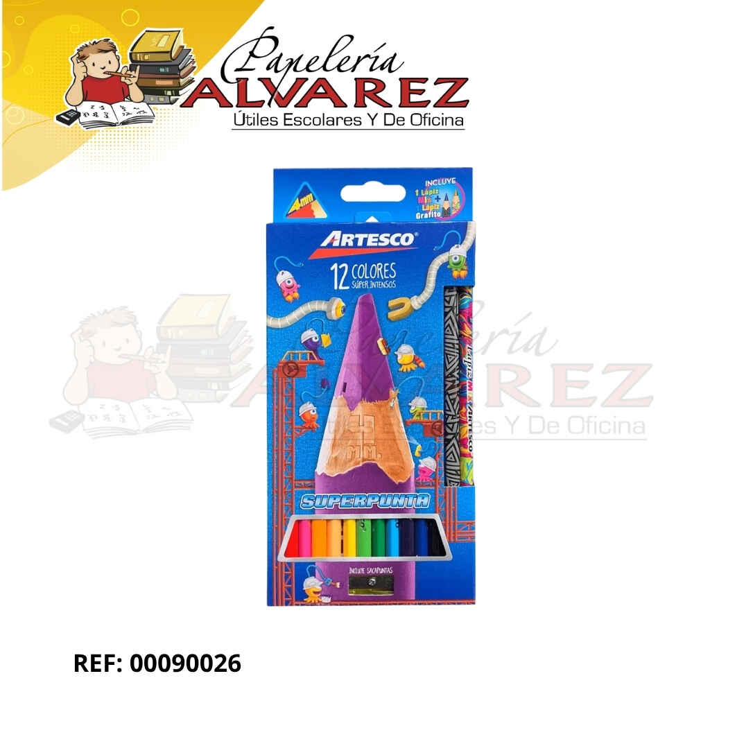 Imagen de COLOR ARTESCO SUPER INTENSOS 4MM X 12+1