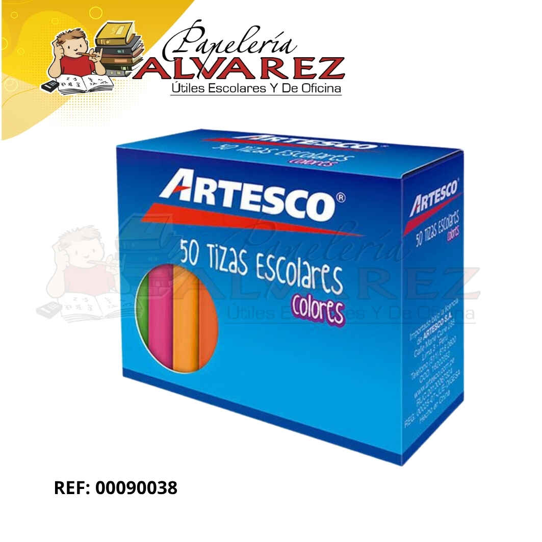 Imagen de TIZA ARTESCO COLOR X 50 ANTIALERGICA