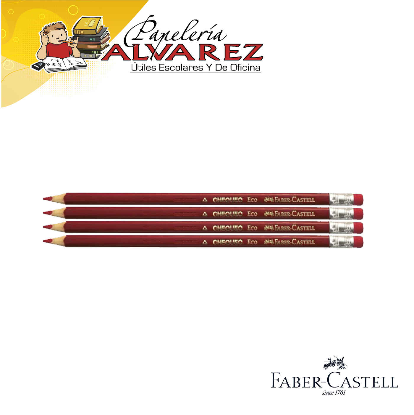 Imagen de LAPIZ FABER CASTELL ROJO CHEQUEO