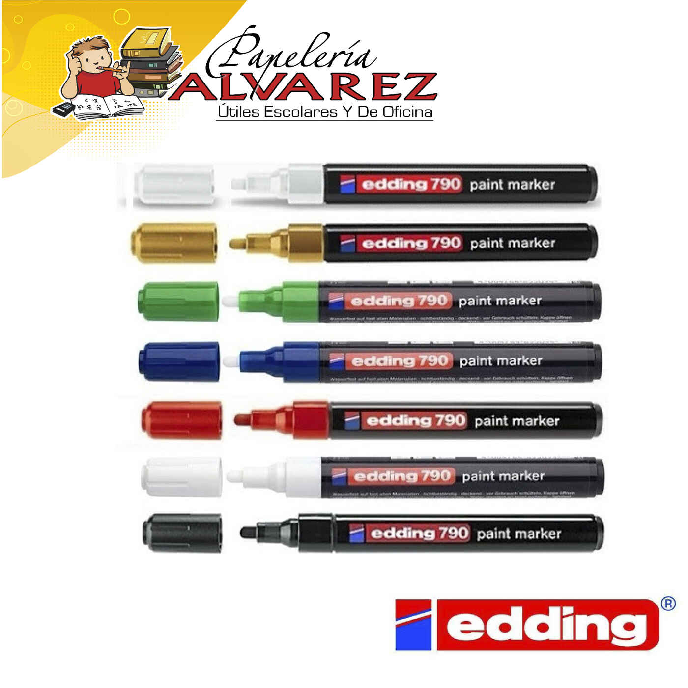 Imagen de MARCADOR EDDING PARA METAL 790 A PAINT