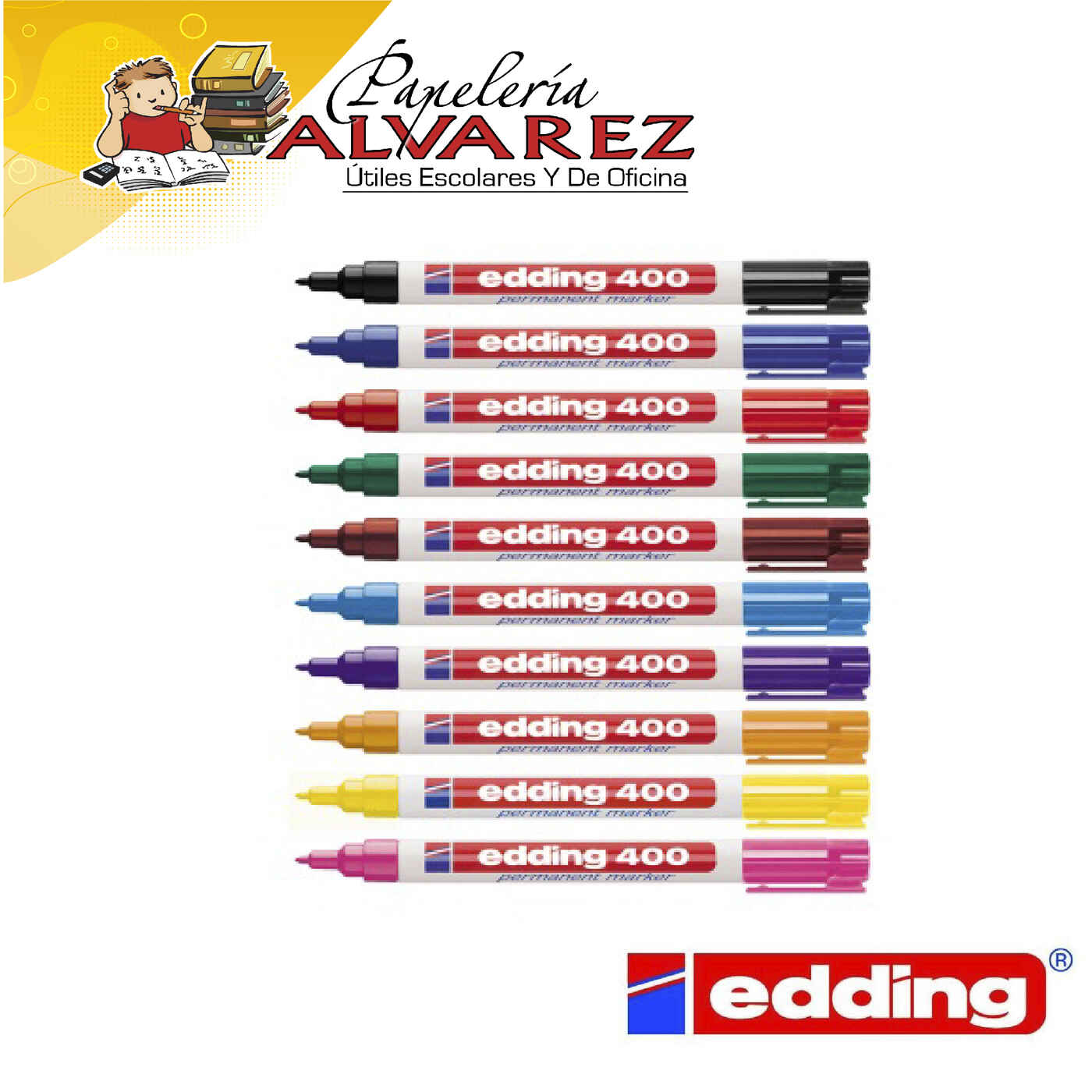 Imagen de MARCADOR EDDING PERMANENTE E-400 DELGADO