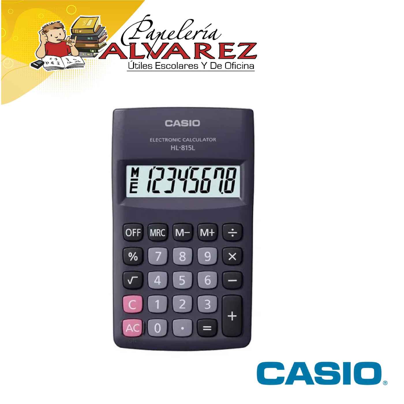 Imagen de CALCULADORA CASIO HL-815L 8 DIG NEGRA