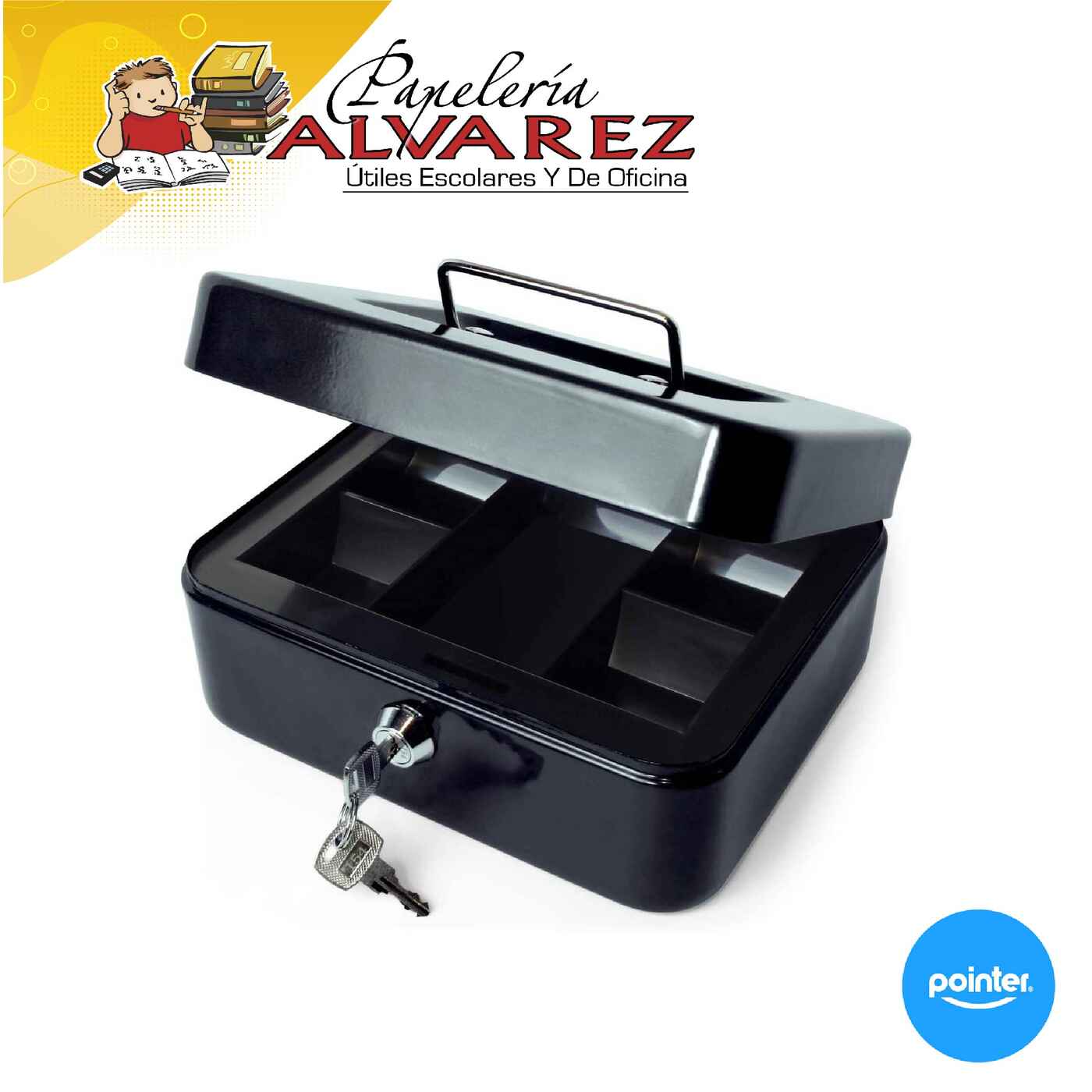 Imagen de CAJA MENOR POINTER METALICA 8 pulg YFC-20-P